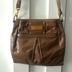 Archive Marc Jacobs Brown/Gold Leather Palais Convertible Crossbody Bag
